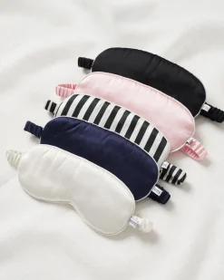Women Petite Plume Adult's Silk Sleep Mask in Black