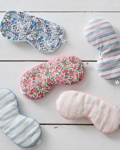 Women Petite Plume Adult's Sleep Mask in Vintage French Stripes