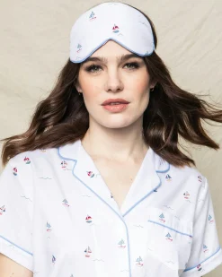 Women Petite Plume Adult's Twill Sleep Mask in Anchors Away