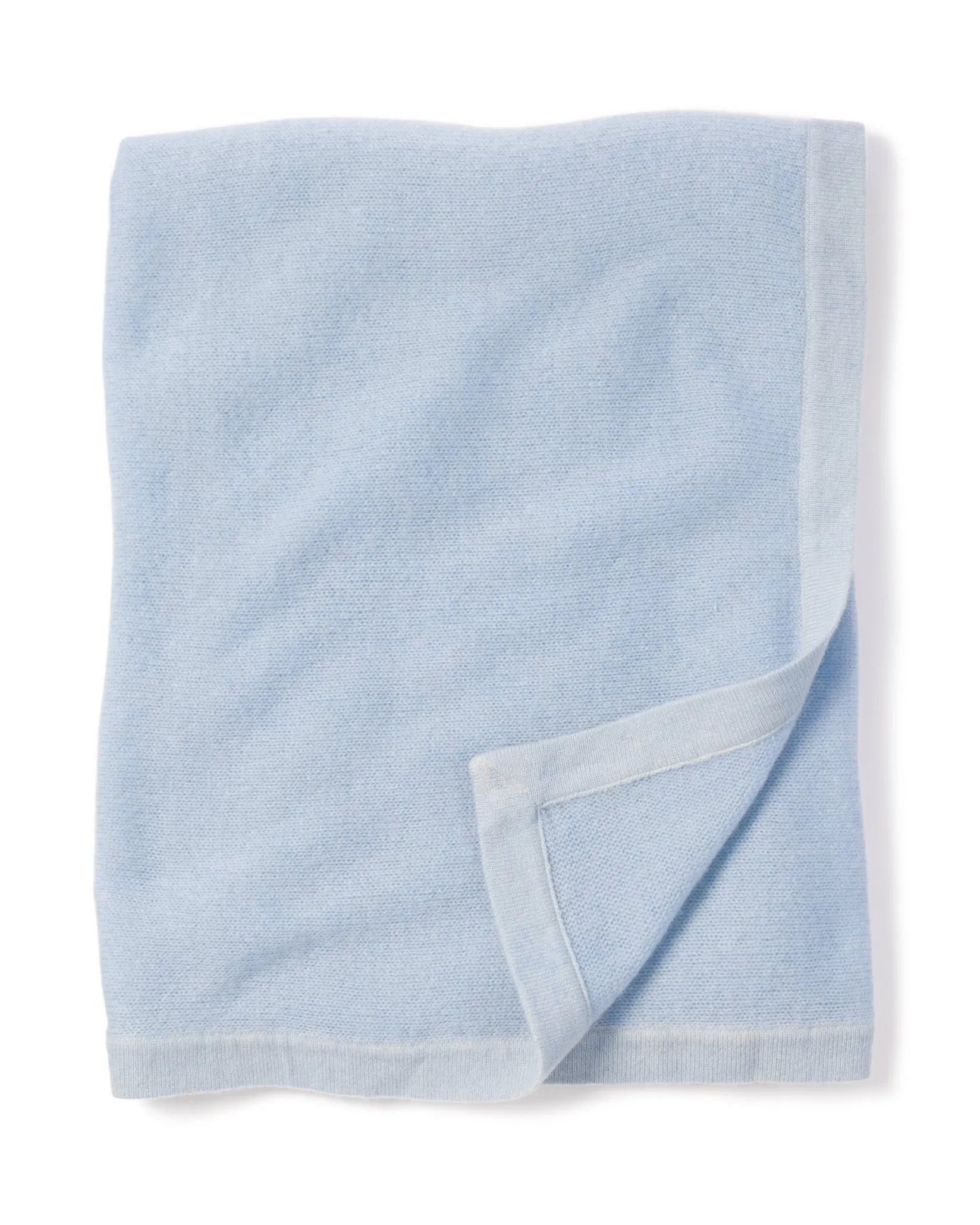 Petite Plume Baby's Light Blue Gingham Classic Romper & Cashmere Blanket Gift Set