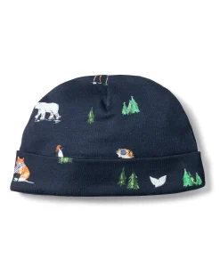 Petite Plume Baby's Pima Hat in Arctic Antics