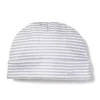 Petite Plume Baby's Pima Hat in Grey Stripes