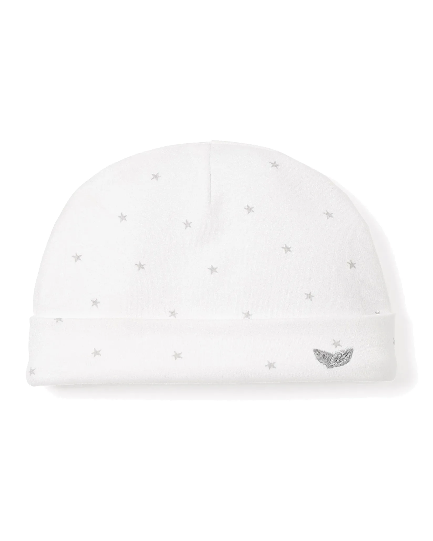 Petite Plume Baby's Pima Hat in Grey Stars