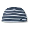 Petite Plume Baby's Pima Hat in Navy Stripe