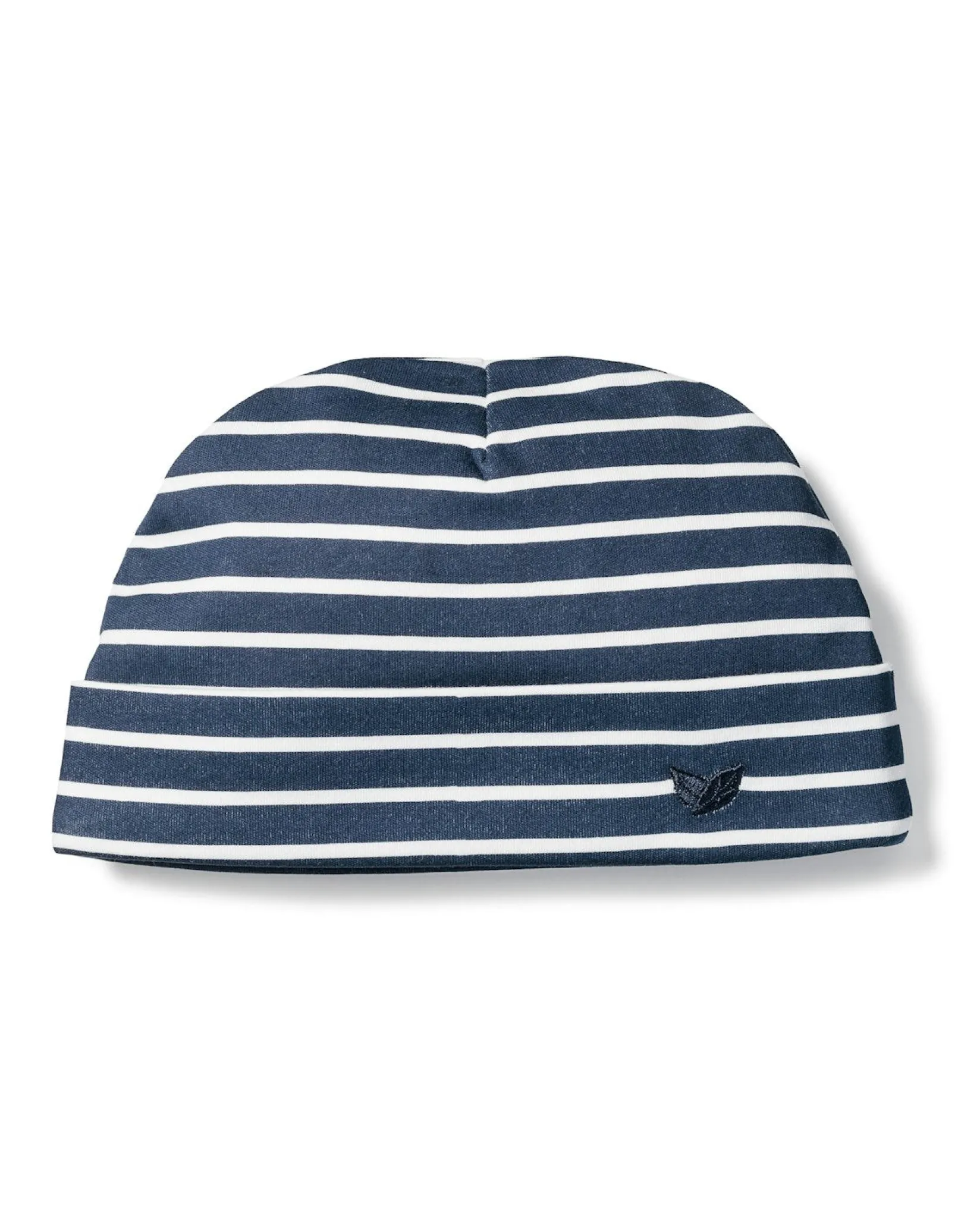Petite Plume Baby's Pima Hat in Navy Stripe