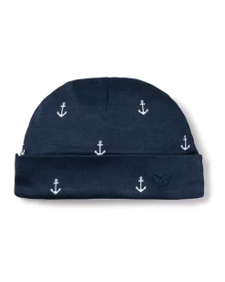 Petite Plume Baby's Pima Hat in Portsmouth Anchors