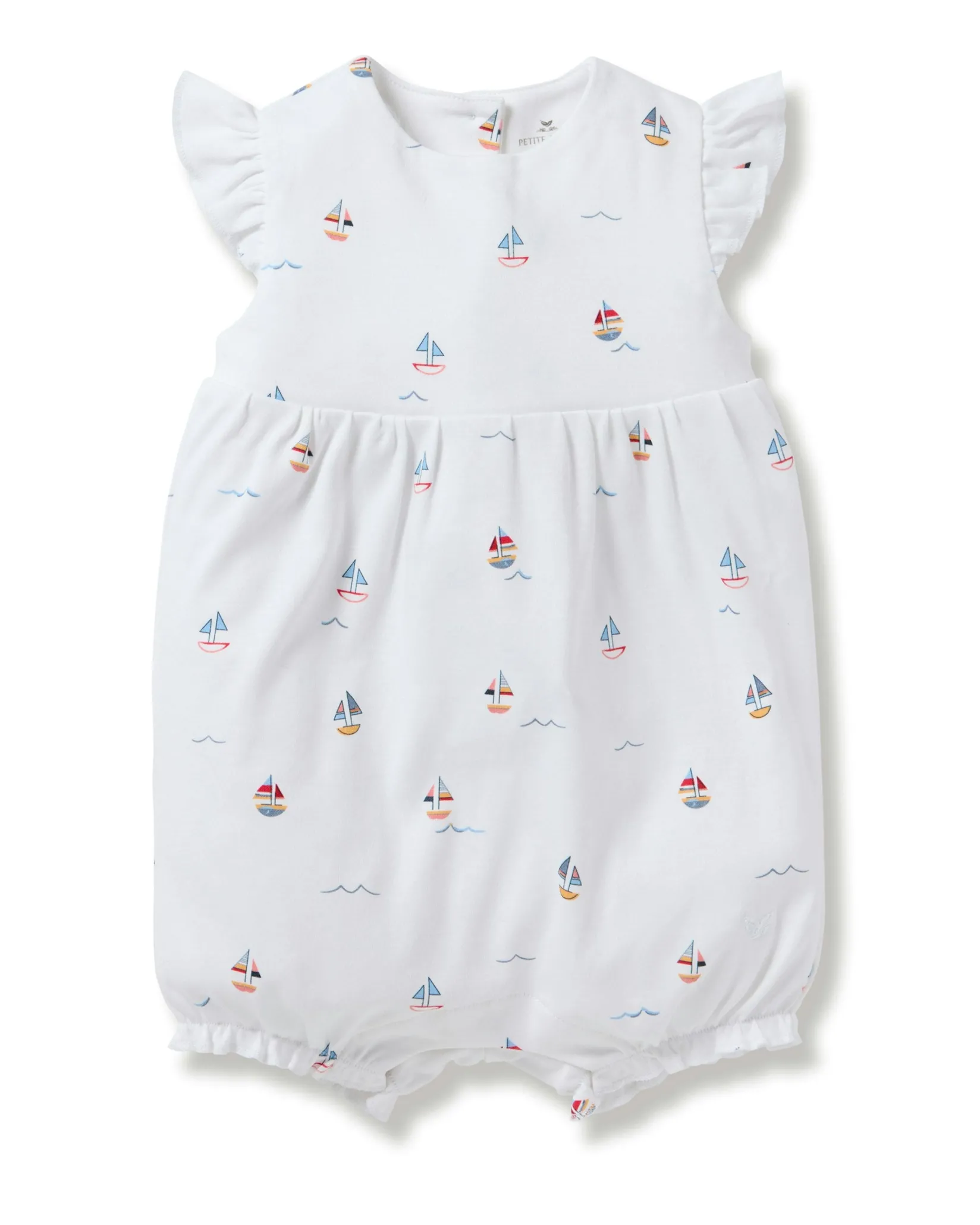 Petite Plume Baby's Pima Isla Play Romper in La Mer