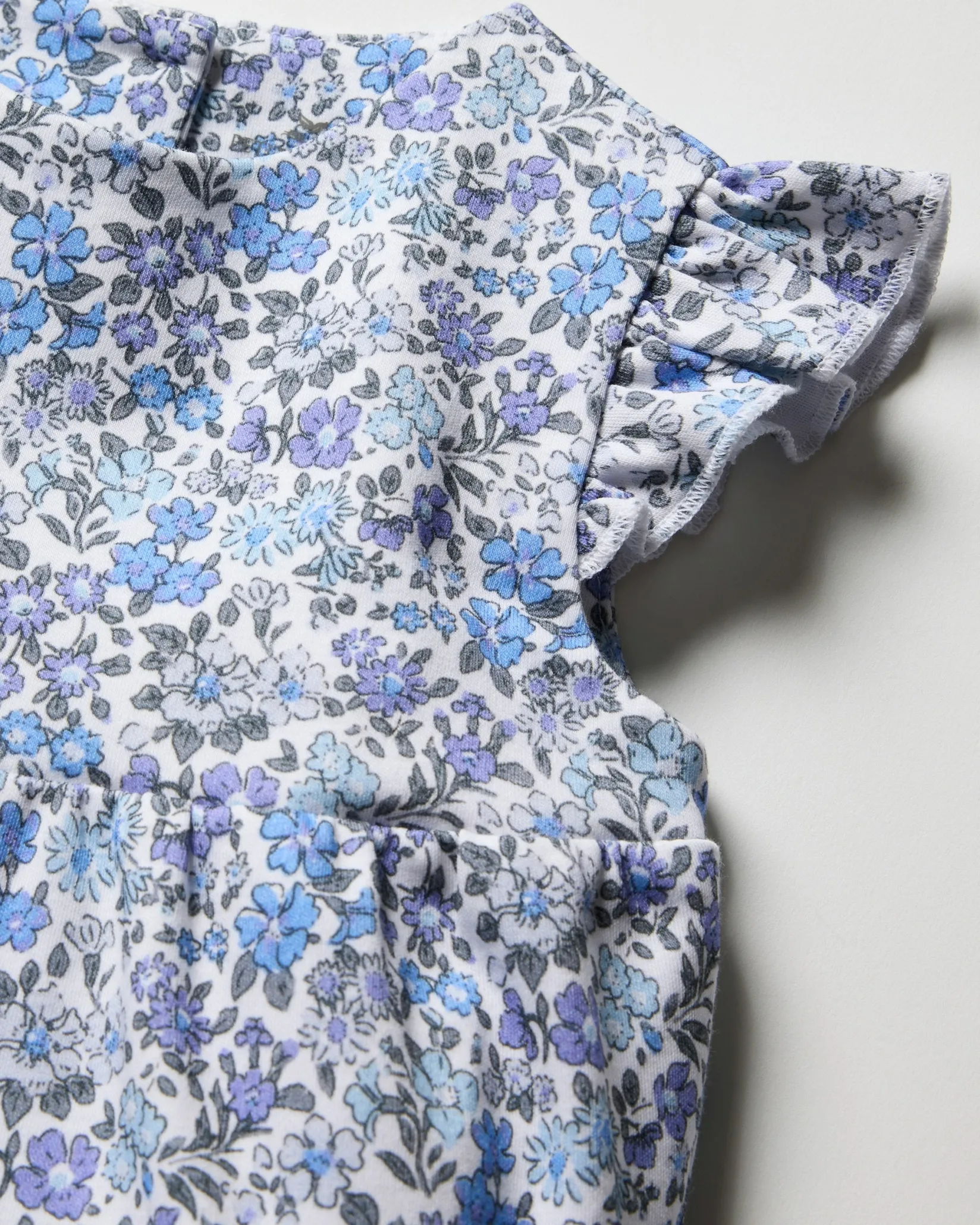 Petite Plume Baby's Pima Isla Play Romper in La Mer