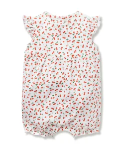 Petite Plume Baby's Pima Isla Play Romper in Cherry Orchard