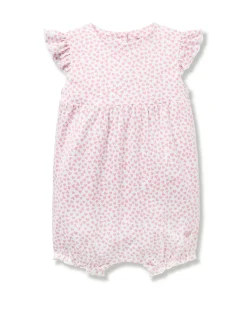 Petite Plume Baby's Pima Isla Play Romper in Cherry Orchard