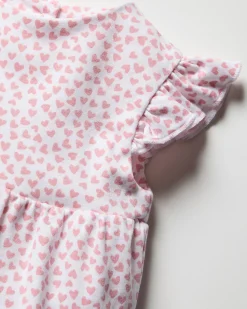 Petite Plume Baby's Pima Isla Play Romper in Cherry Orchard