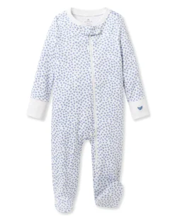 Petite Plume Baby's Pima Romper in Bluehearts