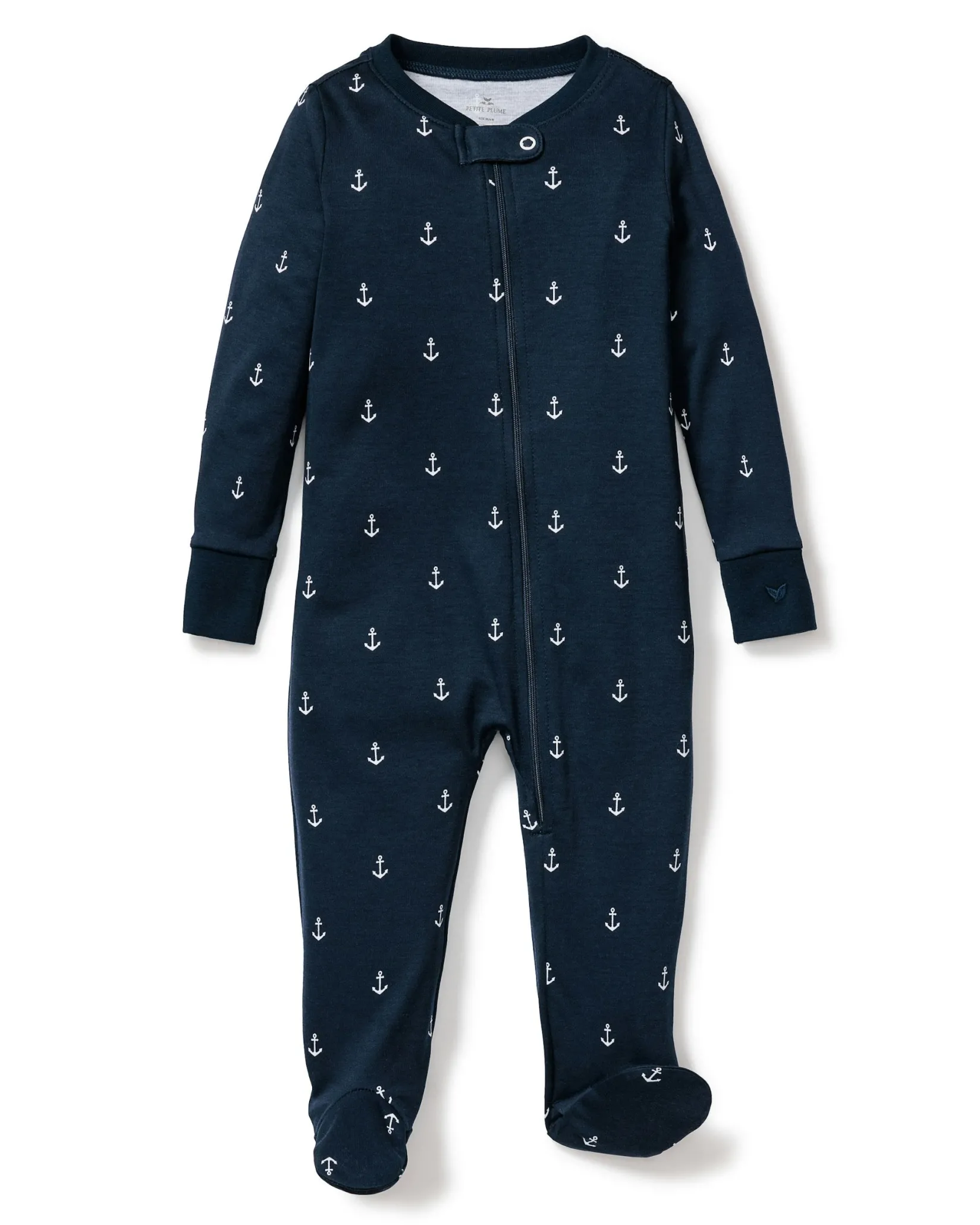 Petite Plume Baby's Pima Romper in Bluehearts