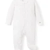 Petite Plume Baby's Pima Romper in Grey Stars