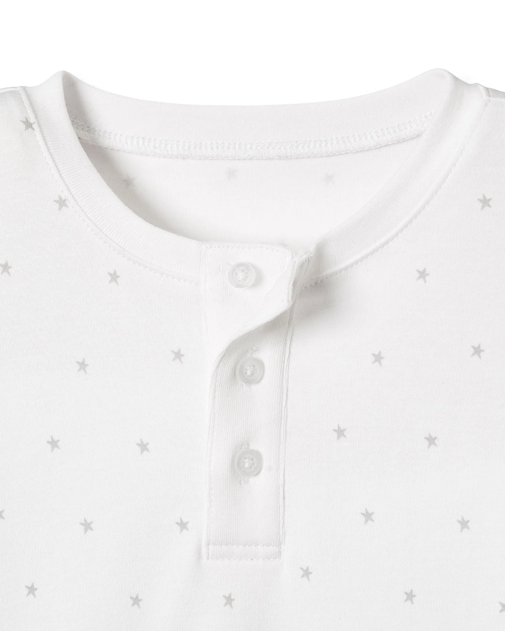 Petite Plume Baby's Pima Romper in Grey Stars