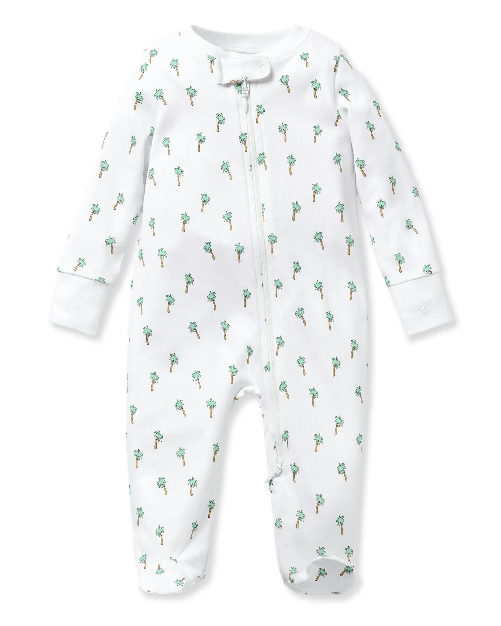 Petite Plume Baby's Pima Romper in Palmier