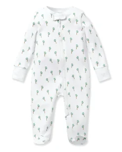 Petite Plume Baby's Pima Romper in Palmier