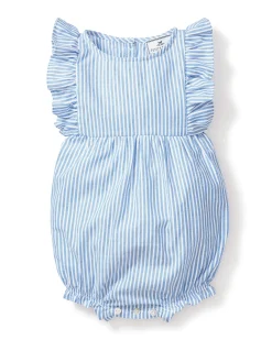 Petite Plume Baby's Twill Ruffled Romper in