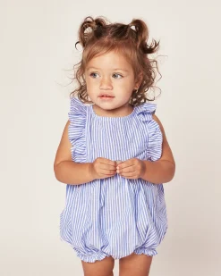 Petite Plume Baby's Twill Ruffled Romper in