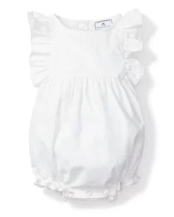 Petite Plume Baby's Twill Ruffled Romper in