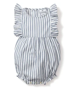 Petite Plume Baby's Twill Ruffled Romper in