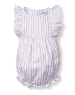 Petite Plume Baby's Twill Ruffled Romper in