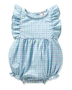 Petite Plume Baby's Twill Ruffled Romper in