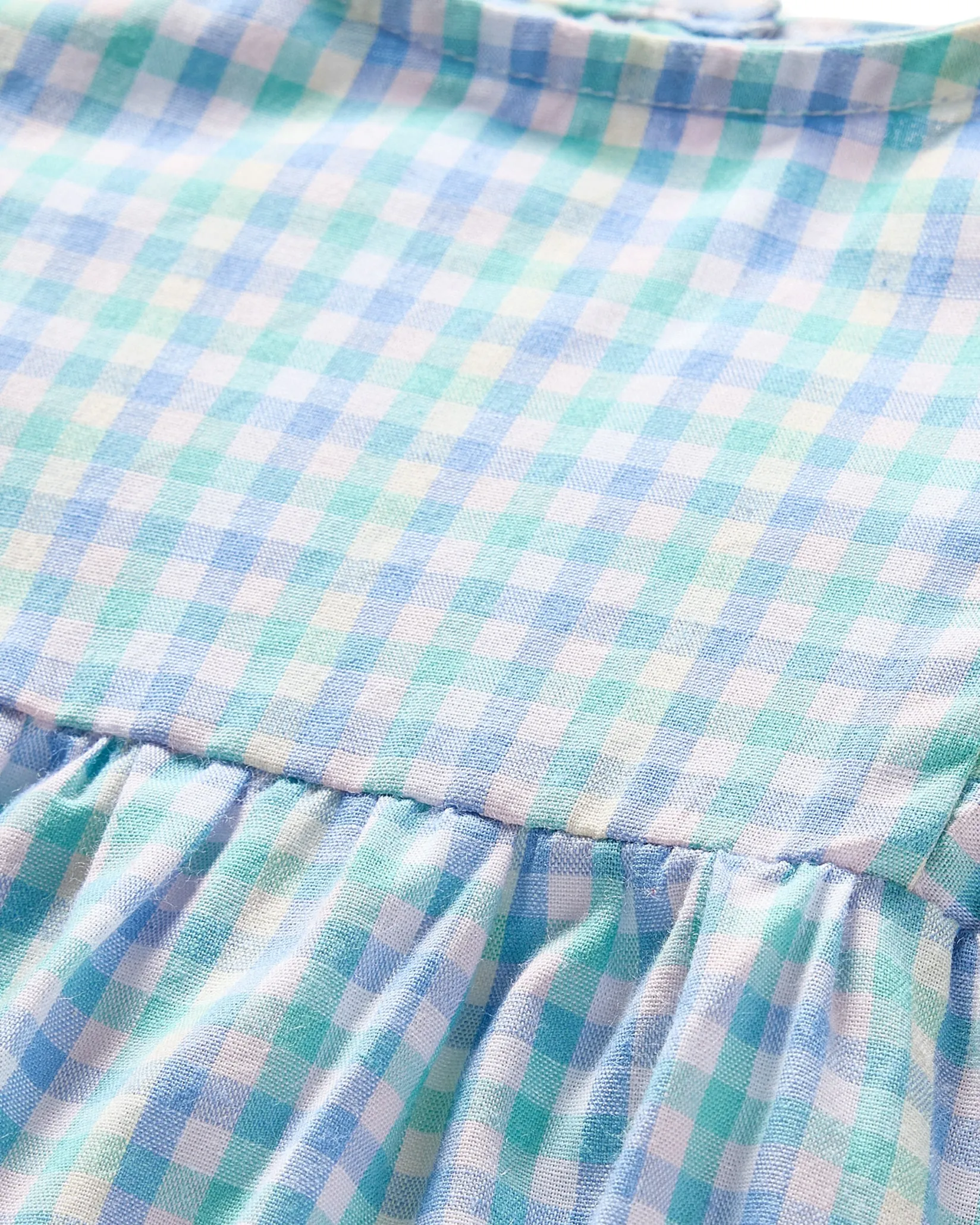 Petite Plume Baby's Twill Ruffled Romper in