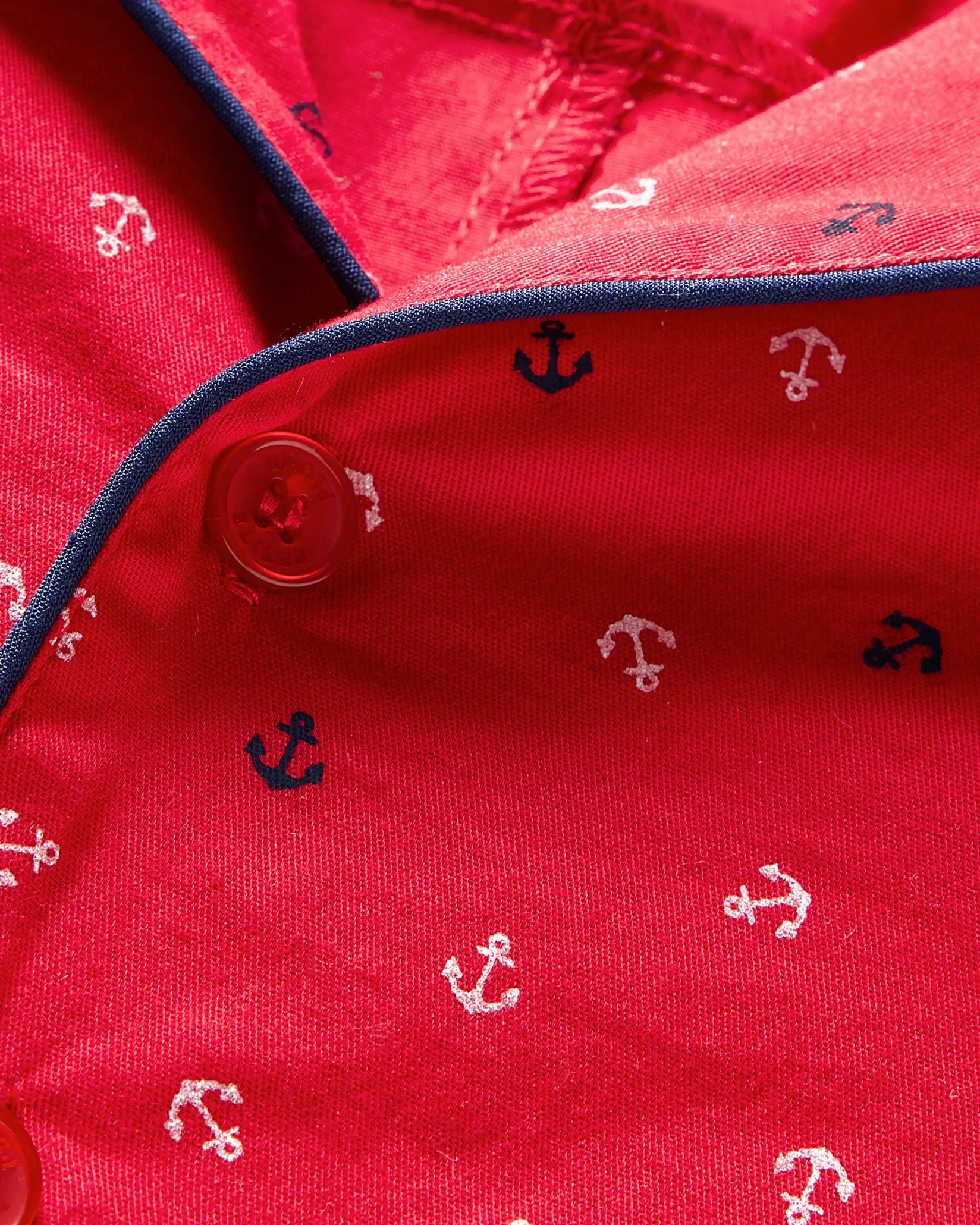Petite Plume Baby's Twill Summer Romper in Coastal Charms