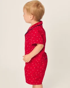 Petite Plume Baby's Twill Summer Romper in Anchors Away