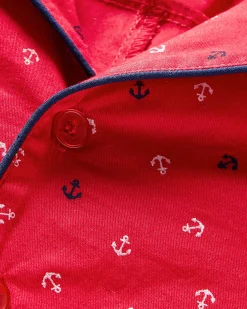 Petite Plume Baby's Twill Summer Romper in Anchors Away
