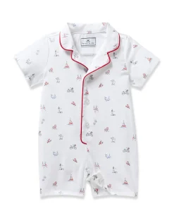 Petite Plume Baby's Twill Summer Romper in Anchors Away