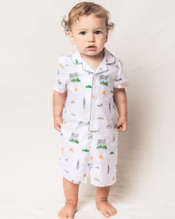 Petite Plume Baby's Twill Summer Romper in New York! New York!