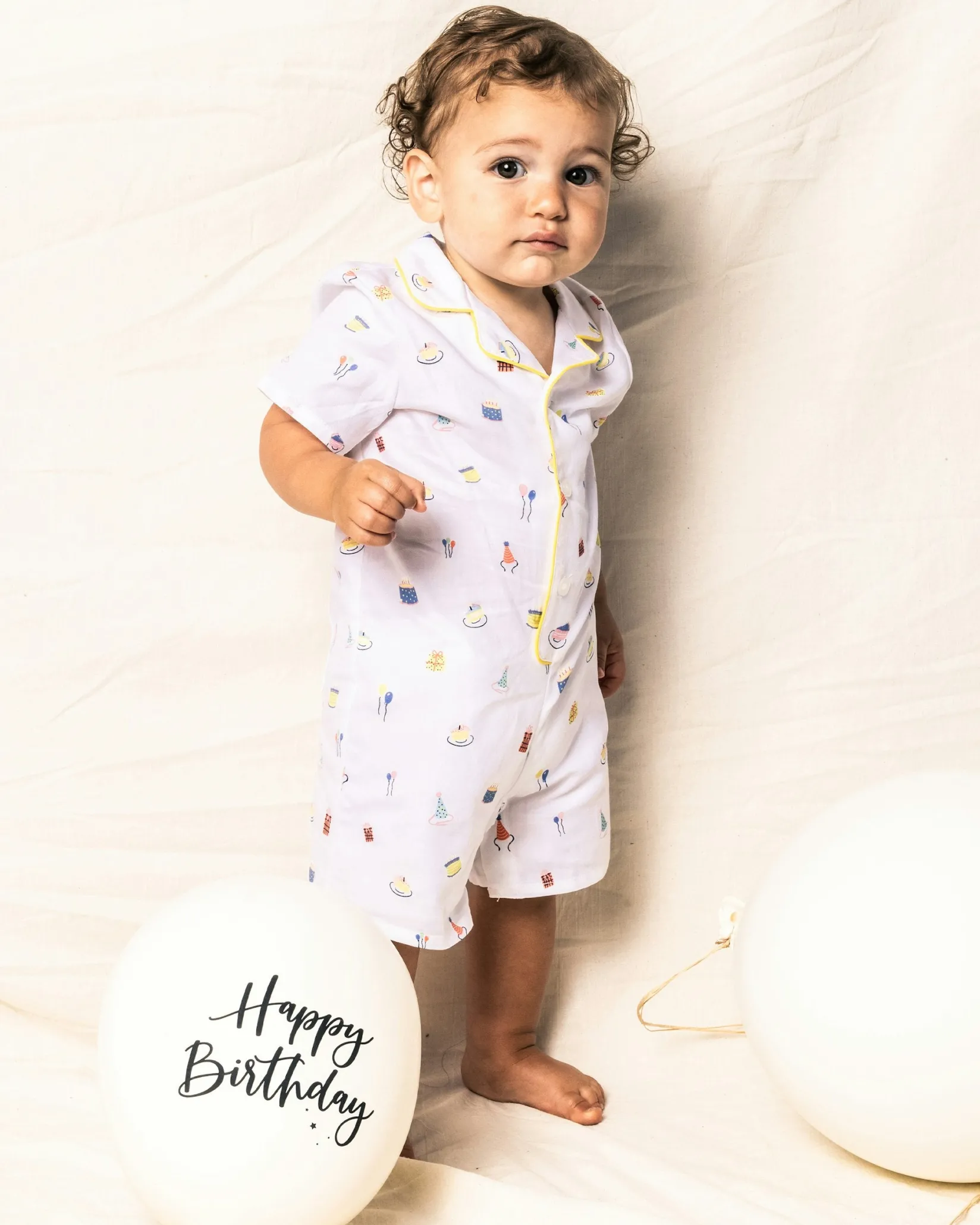 Petite Plume Baby's Twill Summer Romper in