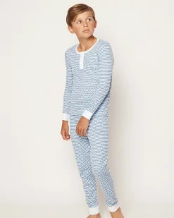 Kids Petite Plume Boy's Pima Snug Fit Pajama Trio