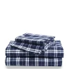 Petite Plume Flannel Bed Sheet Set in Oxford Tartan