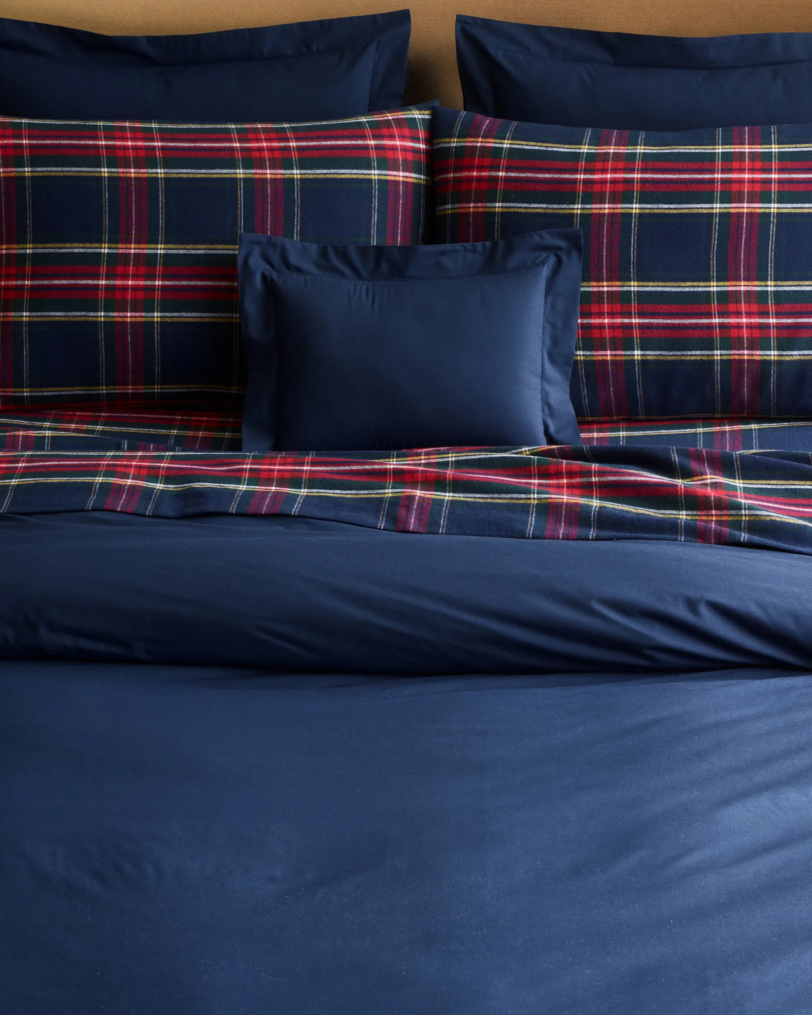 Petite Plume Flannel Sheets in Windsor Tartan