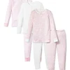 Kids Petite Plume Girl's Pima Snug Fit Pajama Trio