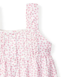 Kids Petite Plume Girl's Twill Charlotte Short Set in Sweethearts