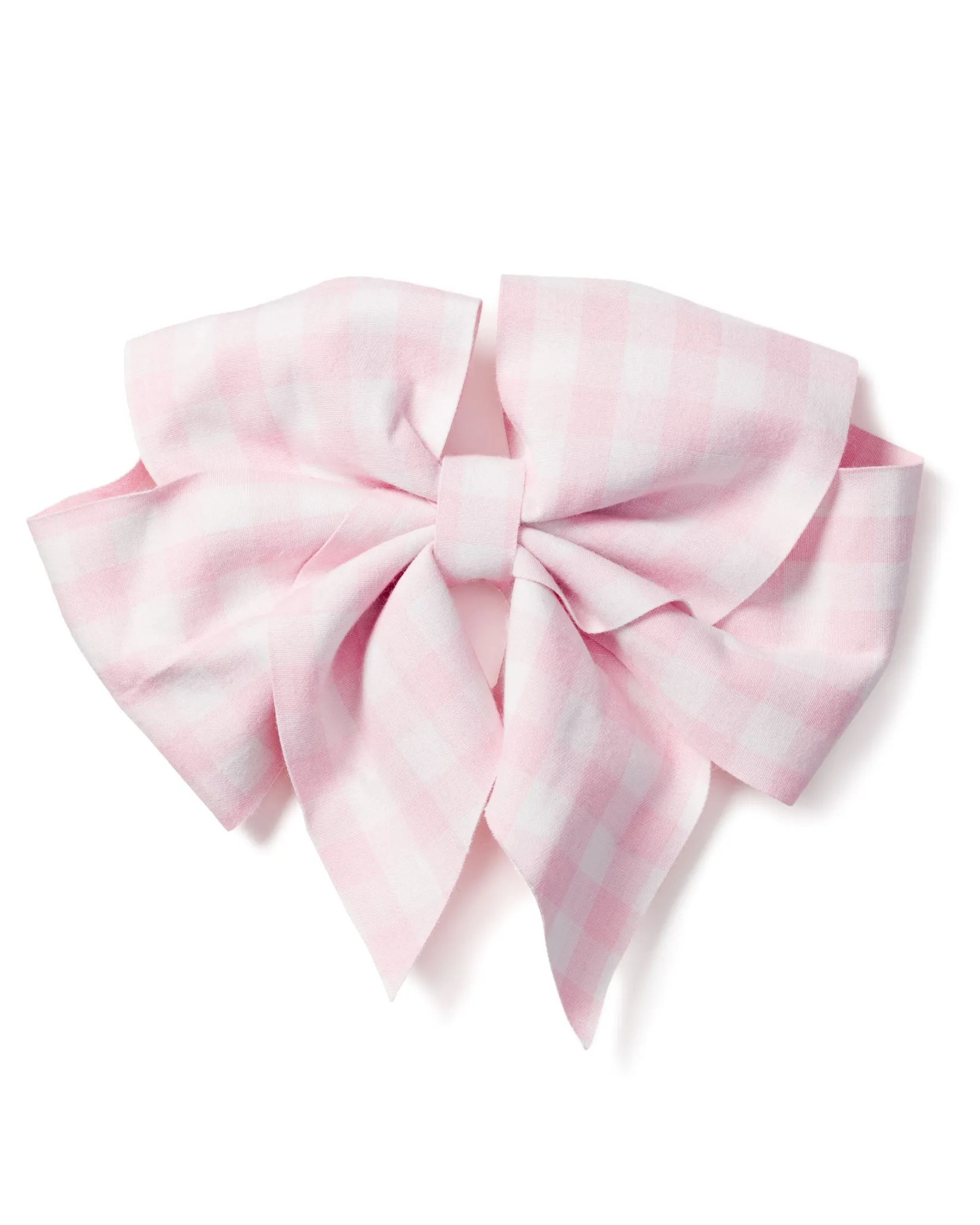 Kids Petite Plume Girl's Twill Hair Bows in Pink Gingham
