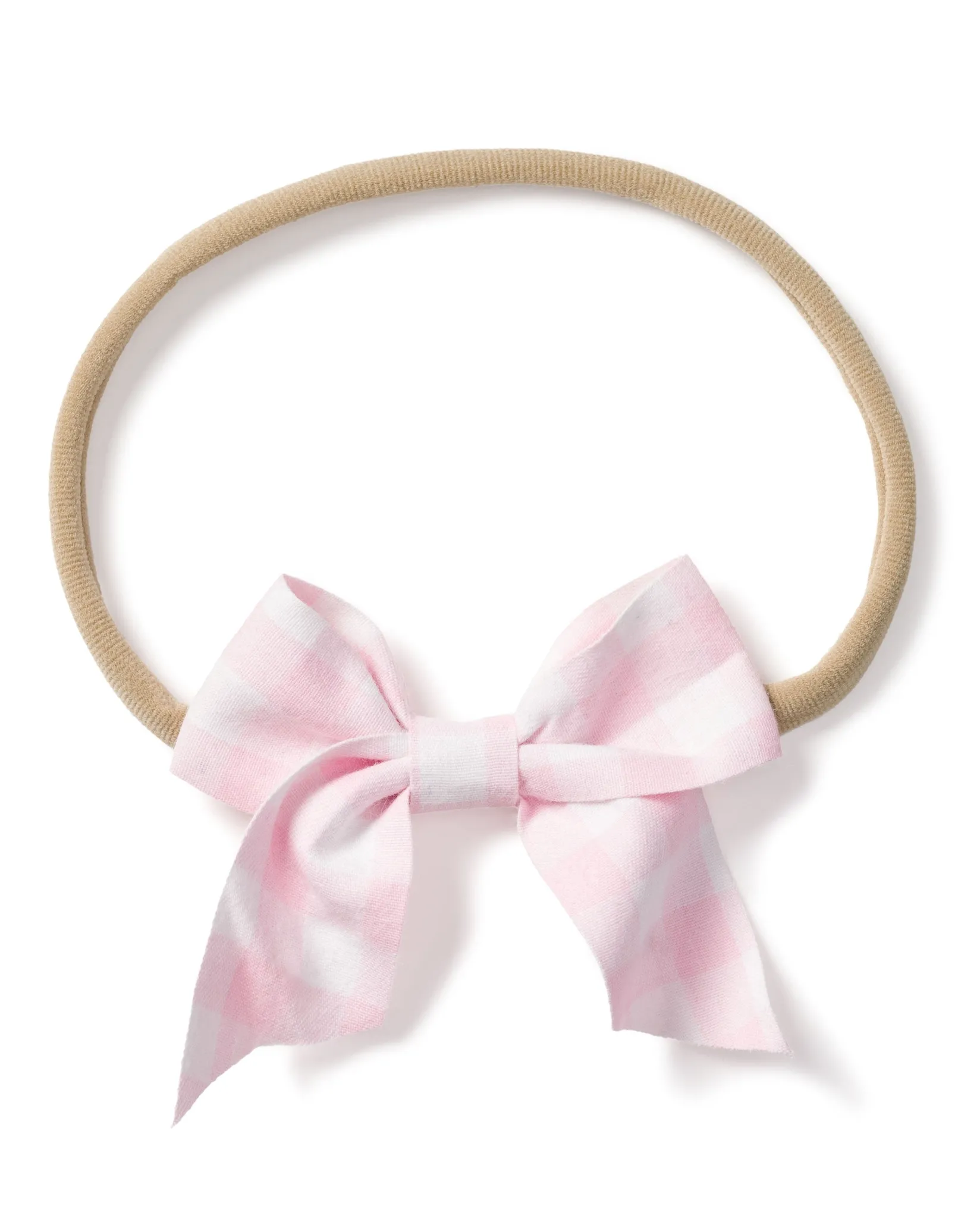 Kids Petite Plume Girl's Twill Hair Bows in Pink Gingham