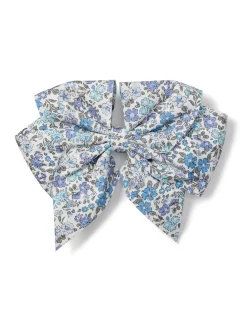 Kids Petite Plume Girl's Twill Hair Bows in Fleurs de Rose