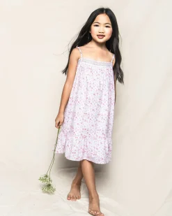 Kids Petite Plume Girl's Twill Lily Nightgown in White