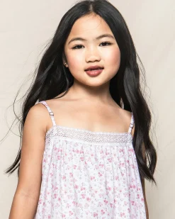 Kids Petite Plume Girl's Twill Lily Nightgown in White