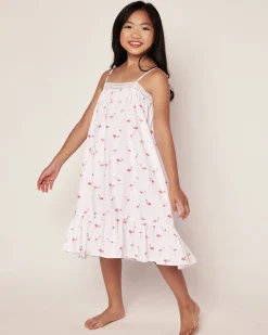 Kids Petite Plume Girl's Twill Lily Nightgown in Flamingos