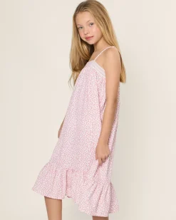 Kids Petite Plume Girl's Twill Lily Nightgown in Flamingos