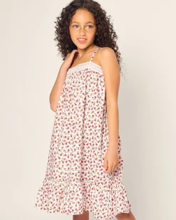 Kids Petite Plume Girl's Twill Lily Nightgown in Petite Petals