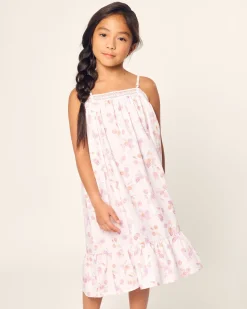 Kids Petite Plume Girl's Twill Lily Nightgown in Petite Petals