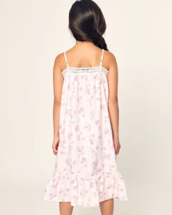 Kids Petite Plume Girl's Twill Lily Nightgown in Seashell Splendor