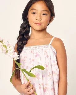 Kids Petite Plume Girl's Twill Lily Nightgown in Seashell Splendor